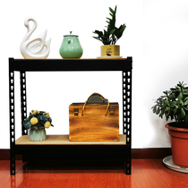  Shelf shelf Multi-layer black household storage balcony display iron shelf Multi-function free combination shelf