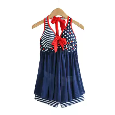 One-piece dress flat corner swimsuit women sexy thin swimsuit digital print Conservative belly YZ5028