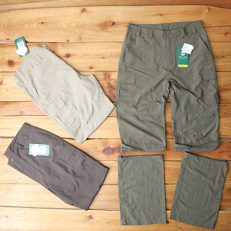 Foreign Trade factory outdoor speed dried pants men summer thin mountain climbing pants large-code trousers can be split