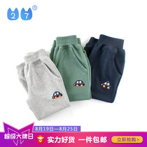 2019 autumn childrens clothing new small and medium childrens pants baby trousers cotton boys sports pants tide style thin model