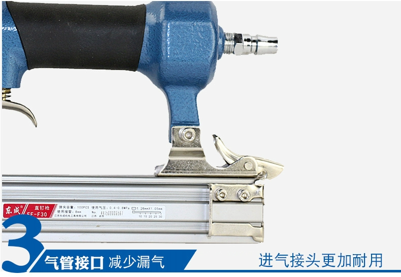 Máy bắn đinh bằng khí Dongcheng thẳng mã đinh hàng đinh lấy đinh F30T50ST64 dụng cụ trang trí chế biến gỗ bằng khí nén đóng đinh Súng bắn đinh bằng thép - Công cụ điện khí nén