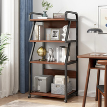 Window shelf floor-to-floor bookshelf multi-storey primary school student storage rack integrated living room sofa behind wrought iron file shelf