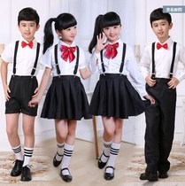 Boy back with pants acting long sleeve dress nursery school host choral performance suit Playboy Western-style performance