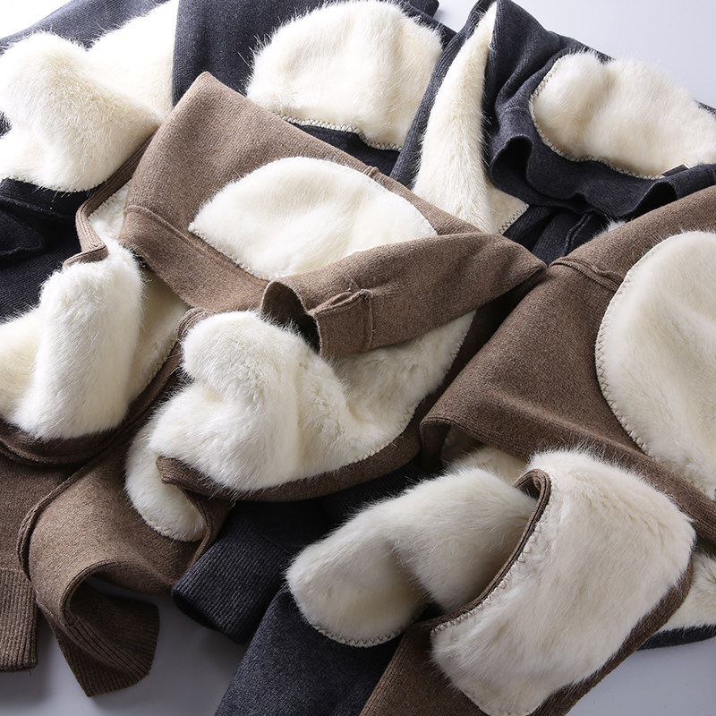 T3898 warm liner ultra-thick ultra-fine Y wool blend autumn and winter men's and women's cold thickened and warm pants