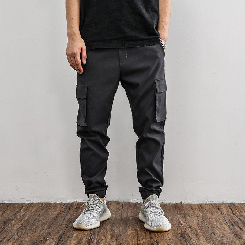 Germany Seiko is too TM handsome summer and autumn men's fashion casual multi-pocket slim drawstring overalls T1601