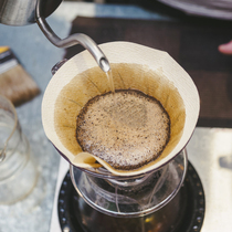 American coffee machine filter paper 102 hand flush drip coffee special filter paper thickened without bleaching primary color 100