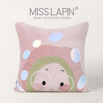 Lanpint Modern Home Childrens room Pillow Sofa Bedroom With Pillow-Like Cuddleboard Child Anecdotal Smiley Face Pink Generous