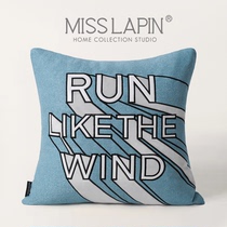 MISSLAPIN HOTEL-LIKE ROOM Children Room Letters Embroidered Square Pillow Living-room Sofa Hug Pillow Cover Upscale Leaning Pillow