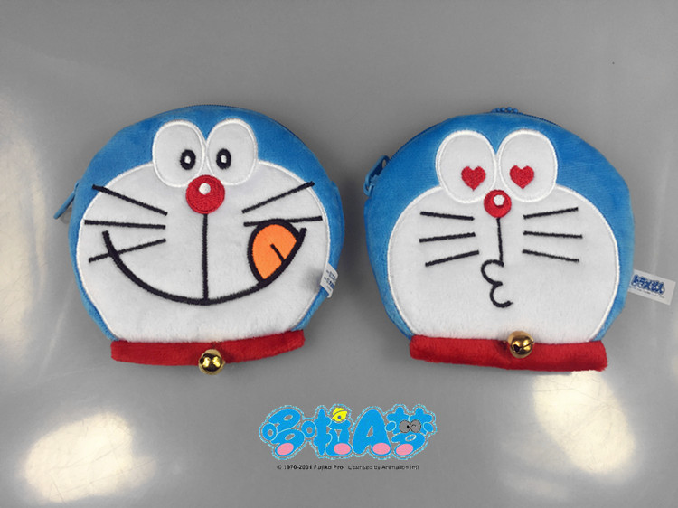 Doraemon búp bê tay màu xanh chất béo máy mèo cô gái dễ thương phim hoạt hình anime xung quanh đồng xu ví thẻ gói những hình ảnh sticker dễ thương