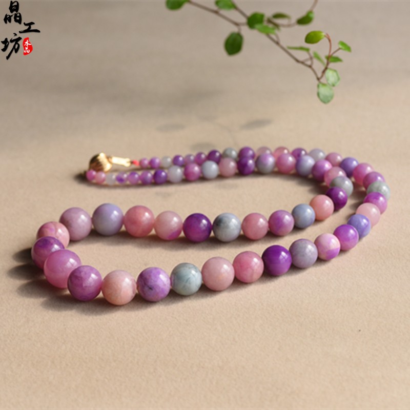 Crystal Workshop Shulu Chuỗi vòng đeo tay Vòng đeo tay Su Jishi Cherry Blossom Pink Ice Bracelet - Vòng đeo tay Cuff vòng tay trơn vàng 18k