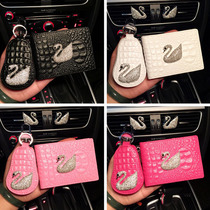 Ms. Swan drivers license this rhinestone car drivers license drivers license bag ID cover clip key case cover