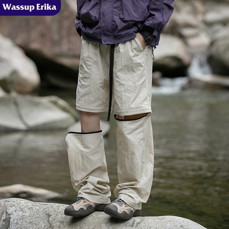 Wassup Erika Detachable Two-Way Shorts for Men and Women, Summer Outdoor Waterproof Five-Point Pants, Hiking Quick-Drying Pants