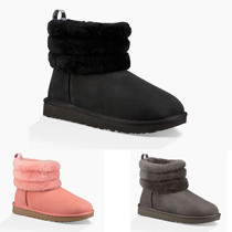 United States UGG MINI FLUFF QUILTED Europe and America three circle hairy women snow boots 1098533