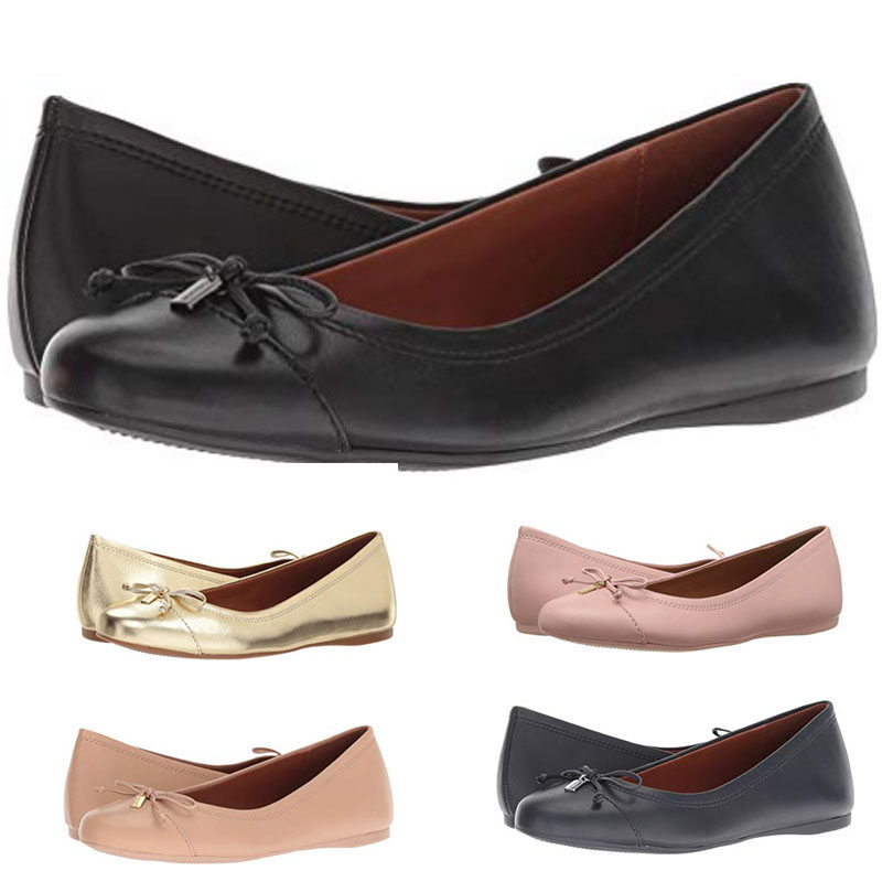 American COACHCOACH ladies fashion casual comfortable Muller bow flat shoes shoes