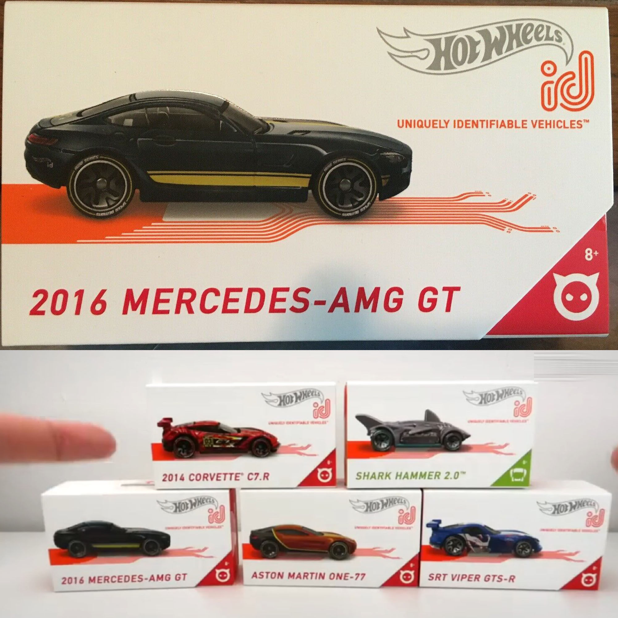 American Hot Wheels Hot Wheels Apple co-branded ID alloy car toy model car with chip