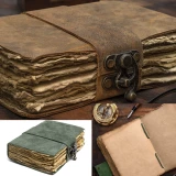 Американская покупка Nomadcraftsco Buffalo Кожаная ведьма ретро -ноутбук справочник Блокнот