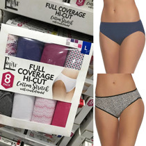 American Felina womens Triangle high-waisted underwear cotton comfortable and breathable a variety of colors 8-pack