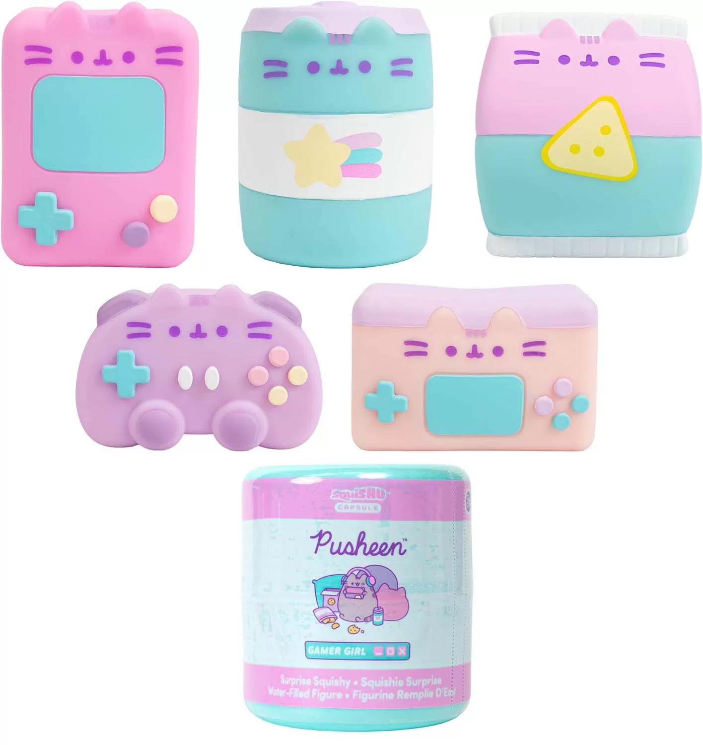 Hamee [胖吉猫玩偶 PUSHEEN盲盒收藏品 潮玩手办桌面摆件]