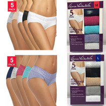 American Gloria vanderbilt womens underwear lace edge comfortable middle waist 5