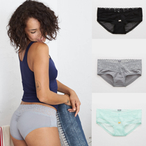 American American Eagle Aerie full-bag hip wide waist lift hip soft lace knickers