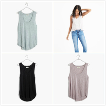 US buy back madewell anthem scoop cotton sleeveless outer loose sling shirt