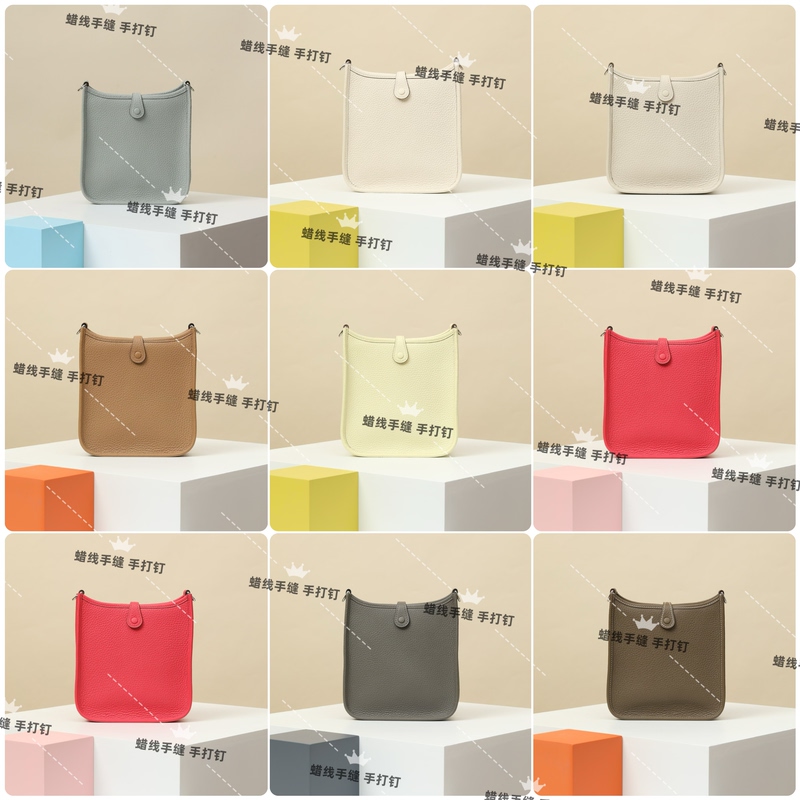 【Hand-Stitched】Waxed Thread, Purely Handmade, Mini Evelyne 16cm, Evelyne 23cm, Tc Leather