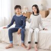 Girls' Autumn and Winter Contrast Color Warm Autumn Clothes and Autumn Pants Set