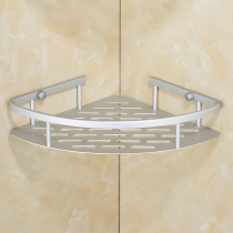 Bathroom shelf Bathroom tripod Toilet bathroom corner rack Wall storage 1 layer single layer punch