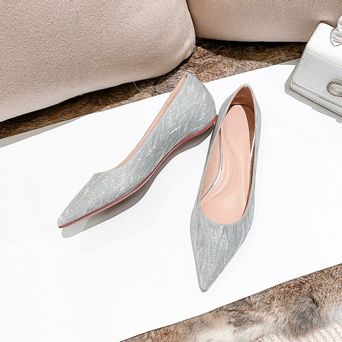 Высокие свадебные туфли, обувь с заостренным носом для беременных, цвета шампанского