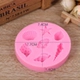 Cupcake trang trí bánh sô cô la fondant Khuôn Pentagram Bánh quế Donut đuôi cá kỹ thuật số Silicone - Tự làm khuôn nướng khuôn oval