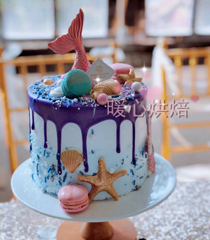 Chủ đề biển nàng tiên cá trang trí bánh trang trí sao biển vỏ sô cô la fondant khuôn đuôi cá silicone mài mòn - Tự làm khuôn nướng khuôn bánh