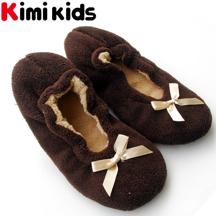 Pantoufles enfants en suède KIMI KIDS pour hiver - Ref 1009900 Image 13