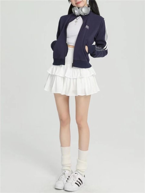 Fat mm high waist slim girl style cake skirt skirt