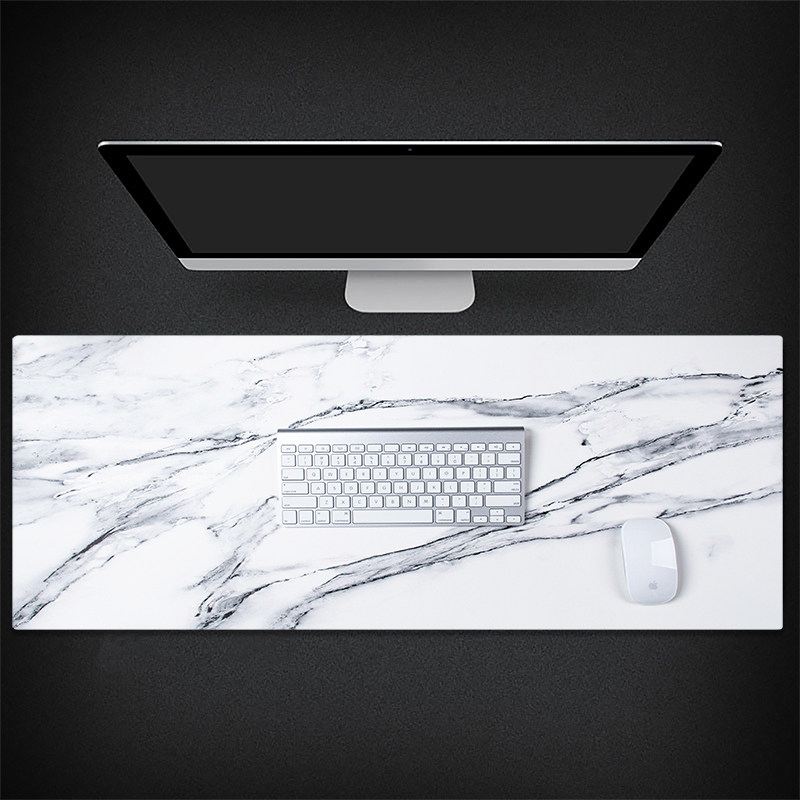 Nordic Marble Textured Nets Red Slip Rat Mats Ins Oversized Keyboard Pads Pens Electric Fresh Waterproof Table Mat