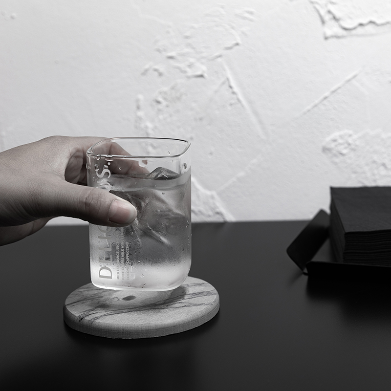 Nordic ins creative natural diatom mud coaster Diatomaceous earth absorbent mug pad Quick-drying anti-hot insulation pad