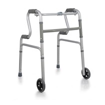 Elderly disabled auxiliary non-slip aluminum alloy walker Four-angle hand frame cane cane cane chair adjustable