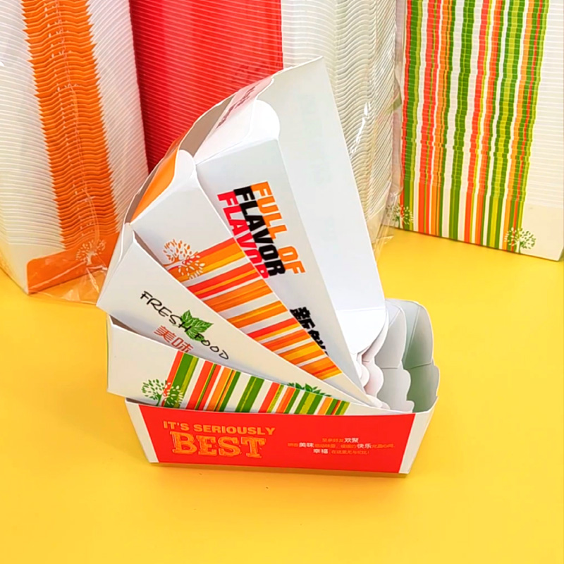 200 moulded boat boxes Chicken Wings Chicken Nuggets Box Baking Cake Box Disposable Small Boat Box Snack Box-Taobao