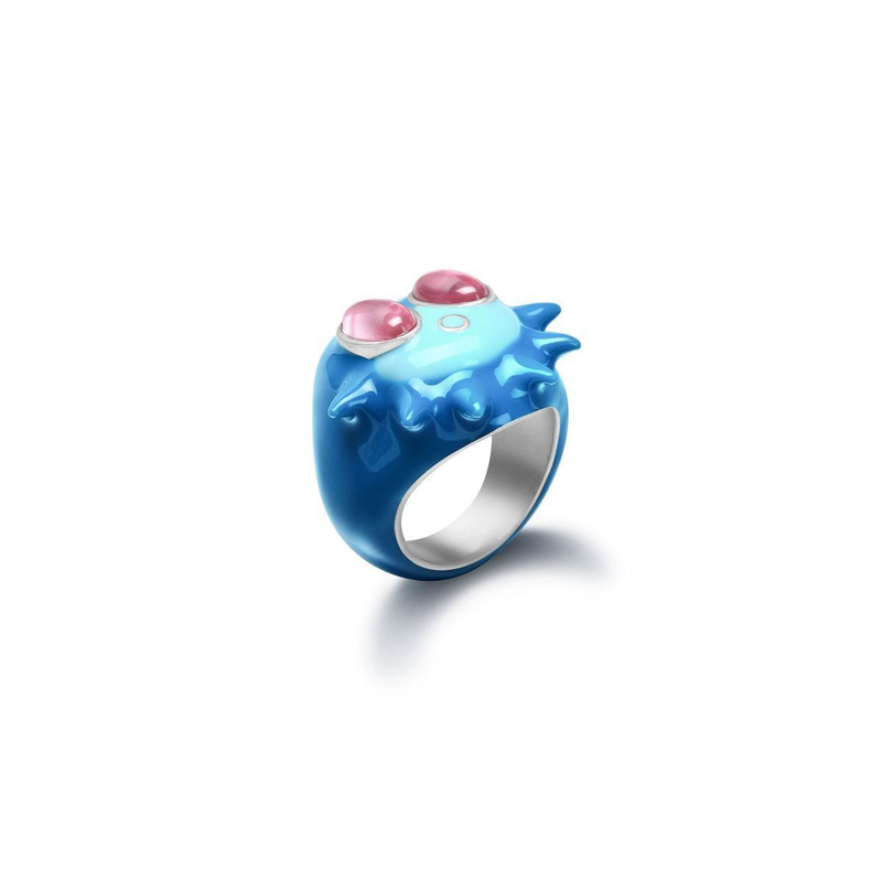 Pufferfish Ring, Same Style Ring, Dreamy Cartoon Personality Couple Rings, Gift for Girlfriend, Internet Celebrity Hot Item, Fun