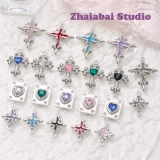 Японское металлическое ожерелье, цепочка, подвеска, бусины, аксессуары, 2 карат, DIY