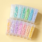 Матовый стеклянный браслет из бисера, браслет из бусин, ожерелье, кольцо, бусины, украшение-шарик, 3mm