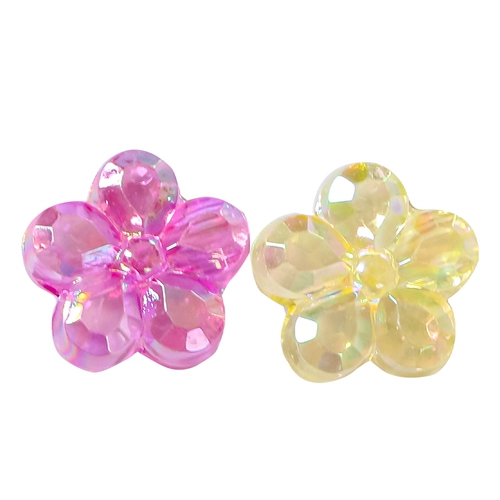 Акриловые бусины, ожерелье, серьги, аксессуар, аксессуары, в цветочек, DIY