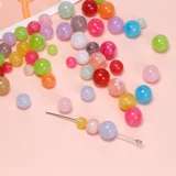 Акриловое украшение-шарик, бусины, браслет из бисера ручной работы, ожерелье, цепочка, аксессуар, аксессуары