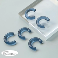 Синяя модель С-образной формы.