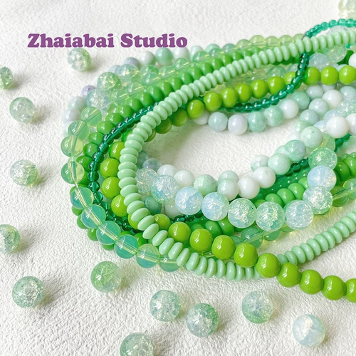 Стеклянные бусины, аксессуар, аксессуары, ручка, браслет из бисера, «сделай сам»