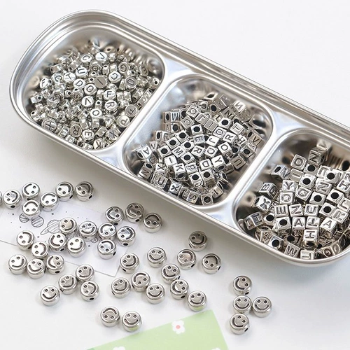 Акриловые ретро бусины с буквами, браслет из бисера ручной работы, 10 грамм, DIY