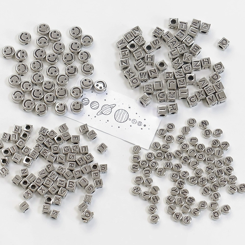 Акриловые ретро бусины с буквами, браслет из бисера ручной работы, 10 грамм, DIY