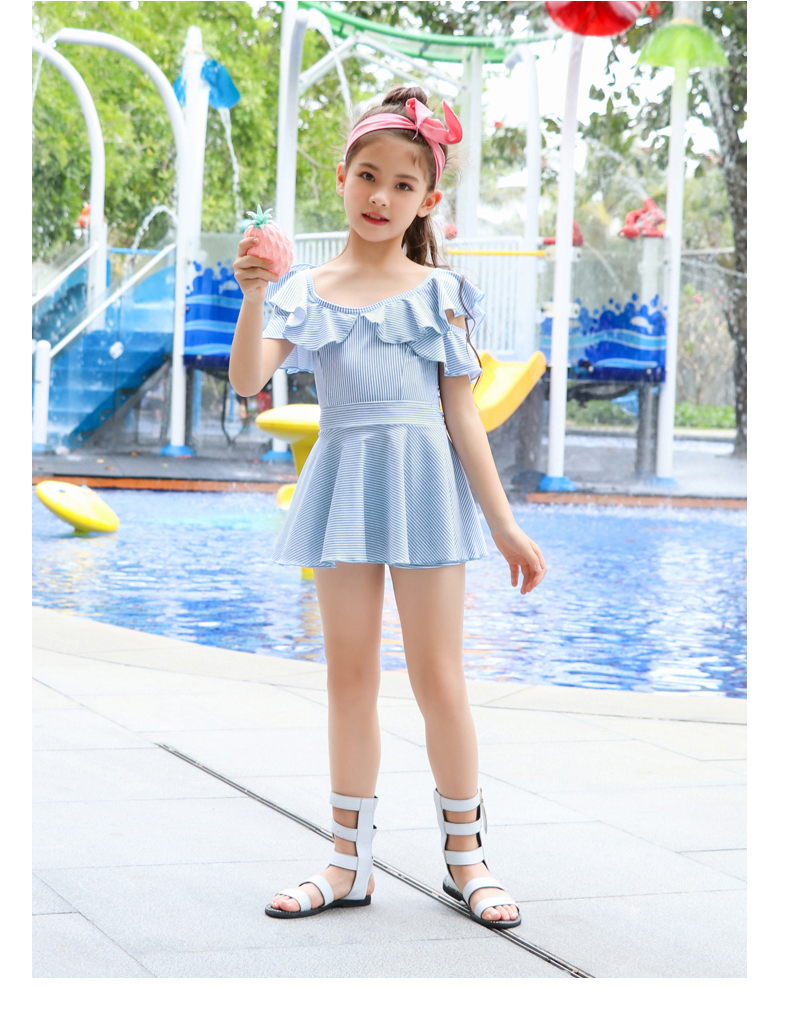 Đồ bơi bé gái 2019 trẻ em mới chia bé gái áo tắm công chúa áo tắm trẻ em Hàn Quốc - Bộ đồ bơi của Kid do boi cho be