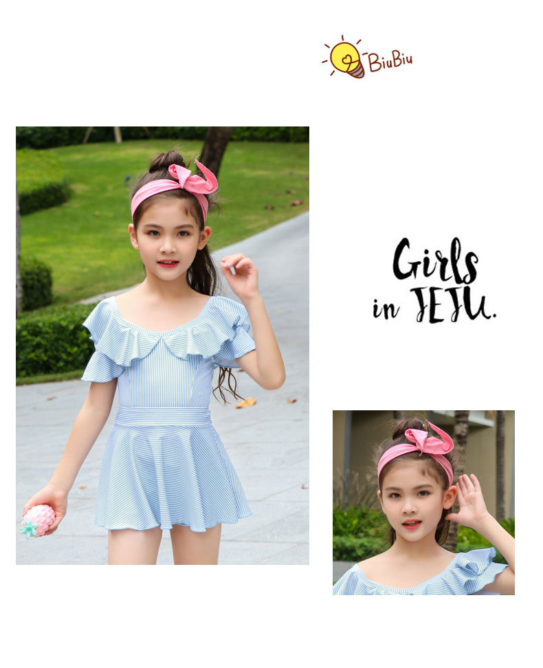 Đồ bơi bé gái 2019 trẻ em mới chia bé gái áo tắm công chúa áo tắm trẻ em Hàn Quốc - Bộ đồ bơi của Kid do boi cho be
