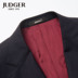 Bộ đồ công sở JUDGER / Zhuangji Bộ đồ hai dây nam Bộ đồ sọc dọc mỏng để làm việc áo vest nam cao cấp Suit phù hợp
