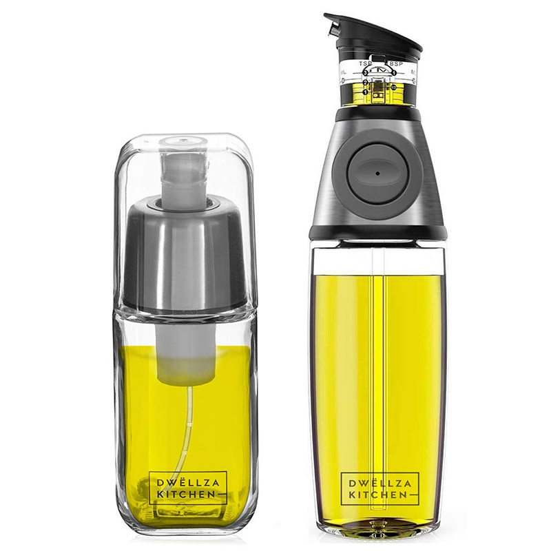D W L L Z A KITCHEN OLIVE OIL VINEGAR BOTTLE AND SPRAY BOTTLE SUIT WITHOUT DRIP LEAK HYDRAULIC OIL POT measurable